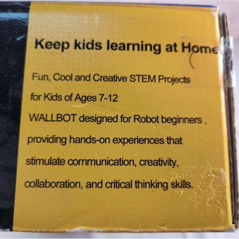 WALLBOT STEM AGES 7-12 468 PCS BUILD/CODE/PLAY ROBOT REMOTE CONTROL INVENTOR 2.4